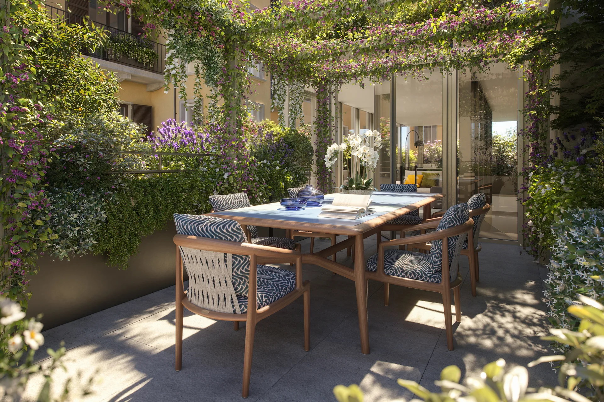 Terrazza privata di un appartamento di PANIZZA 7